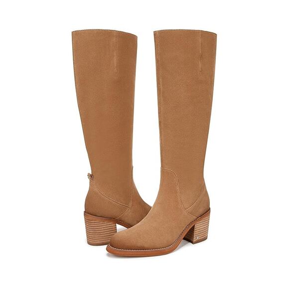 Sam Edelman Womens Soyer Knee High Boots US 6 M EU 36 Caramel Brown Suede NIB - Picture 1 of 11
